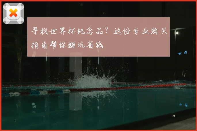 寻找世界杯纪念品？这份专业购买指南帮你避坑省钱